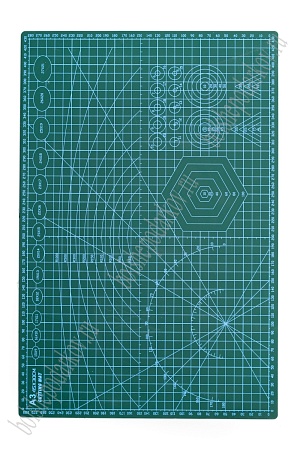 Коврик для рукоделия двухсторонний А3 (SF-6074) зеленый