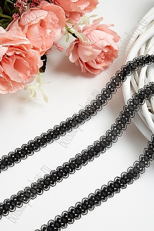 Кружево 1,5 см*600 ярд (SF-102) черный