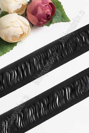 Лента шифоновая 5 см*1,4 м (5 шт) SF-5850, черный №80