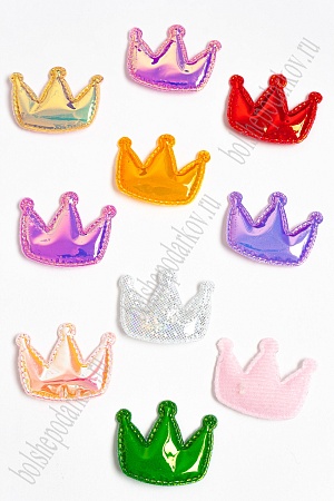 Патч глянец &quot;Корона&quot; 3,2*4 см (30 шт) SF-2972, ассорти