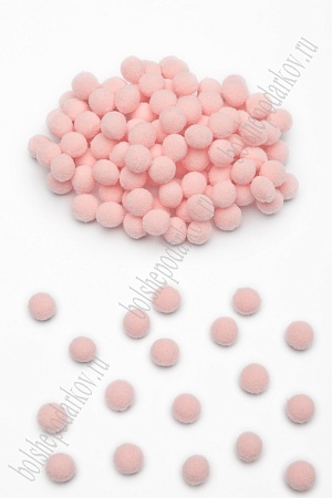 Помпоны Premium 1 см (200 шт) SF-3307, розовый персик №03