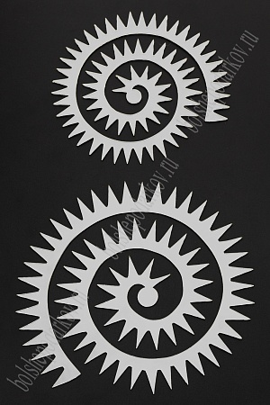 Набор пластиковых шаблонов 1 мм &quot;Цветок крученый №2&quot;