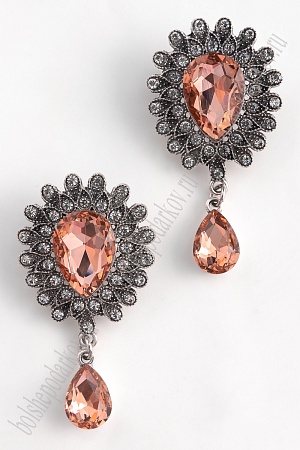 Серединка ювелирная с подвеской (2 шт) SF-5960, персиковый №05