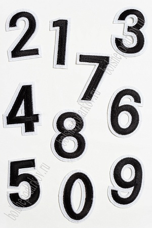 Нашивки &quot;Цифры&quot; (10 шт) SF-3745, ассорти