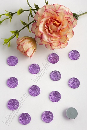 Стразы круглые 14 мм (100 шт) SF-1606, фиолетовый