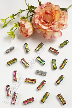 Стразы пришивные 15 мм &quot;Цилиндр&quot; (20 шт) SF-3714, хамелеон №24