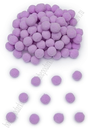 Помпоны Premium 1,5 см (200 шт) SF-3308, сиреневый №26