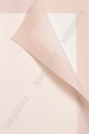 Пленка для цветов 58*58 см (20 листов) SF-7060, нежно-розовый №08