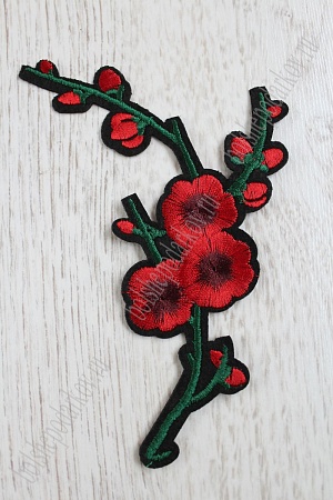 Нашивки &quot;Сакура&quot; (10 шт) SF-741, красный