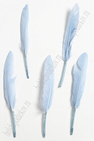 Перья декоративные (20 шт) SF-4316, голубой №034