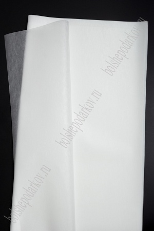 Пленка перламутровая для цветов 58*58 см (20 шт) SF-4324, белый №10