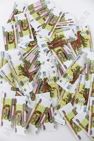 Муляж декоративный 6*2 см &quot;100 рублей&quot; (50 гр) Q31-1