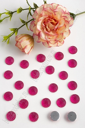 Стразы круглые 12 мм (100 шт) SF-374/1605, розовый