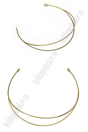 Ободок двойной для волос №1 (SF-7495) золото