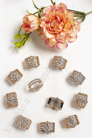 Пряжка декоративная 18*15 мм (30 шт) SF-4454, золото