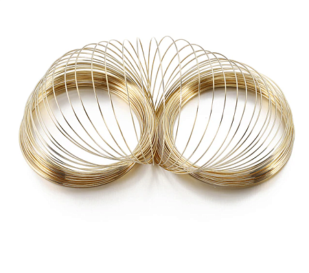 Проволока с эффектом памяти, 60 мм*0,6 мм (SF-7366) розовое золото