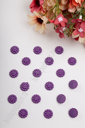 Полубусины декоративные &quot;Серединки&quot; 12 мм, SF-427 (50 гр) темно-фиолетовый №133