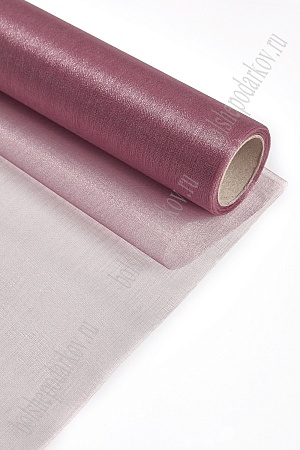 Органза 48 см*10 ярд (SF-354) вишневая пенка №91