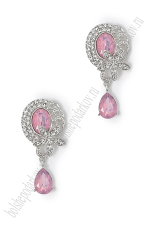 Серединка ювелирная с подвеской (2 шт) SF-7492, розовый №А15