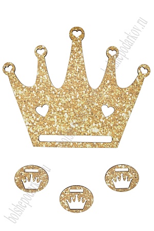 Подставка для заколок и бантиков &quot;Корона №2&quot; 24*20 см, золото