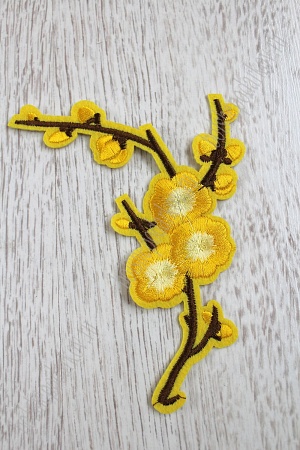 Нашивки &quot;Сакура&quot; (10 шт) SF-741, желтый