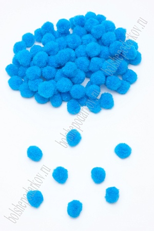 Помпоны 15 мм (200 шт) SF-1164, бирюзовый