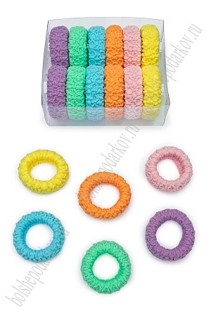 Резинки для волос 4 см (12 шт) SF-7504, №1