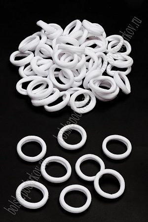 Резинки бесшовные для волос &quot;Premium&quot; 3 см (80 шт) SF-7340, белый №1