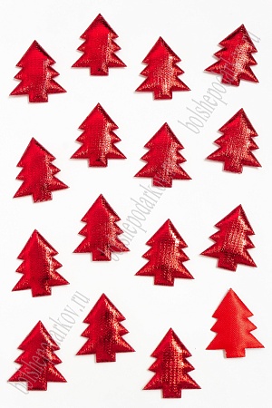 Патч &quot;Елочка&quot; 3,2*3,8 см (100 шт) SF-3788, красный