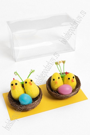 Пасхальный декор &quot;Цыплята в гнезде&quot; 5 см (2 шт) SF-7191