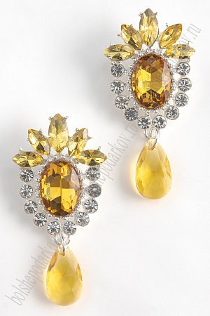 Серединка ювелирная с подвеской (2 шт) SF-5958, серебро/золото №07