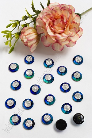 Стразы c декоративной серединой 12 мм (50 шт) SF-1153