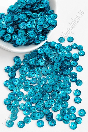 Пайетки круглые 6,5 мм*50 гр. (SF-1146) бирюзовый №А10