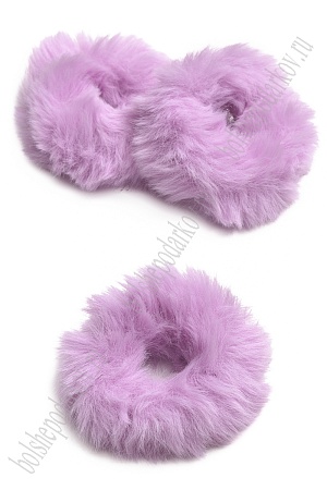 Резинка для волос из искусственного меха 8 см (10 шт) SF-6106, сиреневый №30