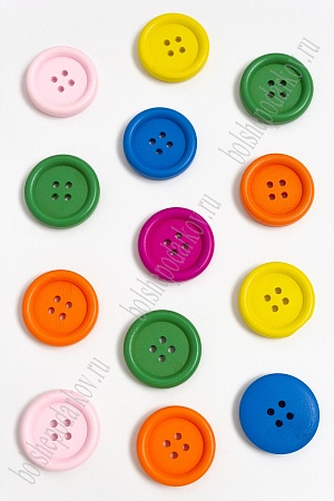 Пуговицы декоративные 25 мм (25 гр) SF-2187, ассорти