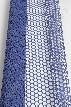 Сетка флористическая 60 см*5 ярд &quot;Ячейки&quot; SF-2346 (синий)