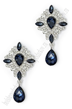 Серединка ювелирная с подвеской (2 шт) SF-7494, темно-синий №22