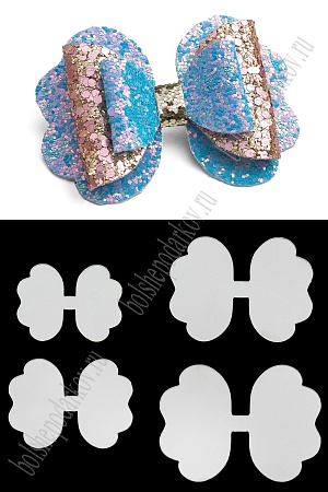 Набор пластиковых шаблонов 1 мм &quot;Набор Хвостиков №7&quot;