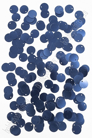 Пайетки круглые 12 мм (500 гр) SF-3067, темно-синий