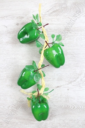 Муляж перец болгарский зеленый, на веточке (SF-1240)