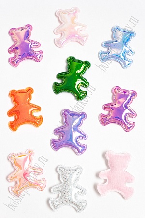 Патч глянец &quot;Мишка&quot; 4*3,5 см (30 шт) SF-2972, ассорти