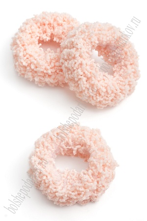 Резинки для волос светящиеся в темноте 5 см (5 шт) SF-7040, персиковый №2