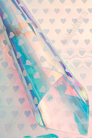 Пленка ПВХ &quot;Сердечки&quot; А4 (5 листов) SF-6055, хамелеон №4