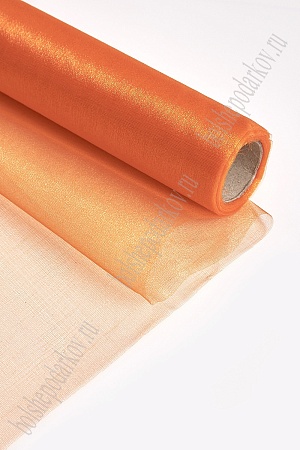 Органза 48 см*10 ярд (SF-354) оранжевый №А11