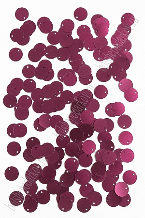 Пайетки круглые 12 мм (50 гр) SF-3067, вишневый