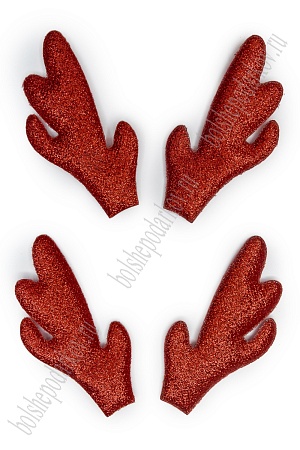 Патч &quot;Рожки №2&quot; 4,5*8,5 см (5 пар) SF-5711, красный