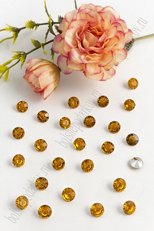 Стразы объемные 8 мм (100 шт) SF-706, золото