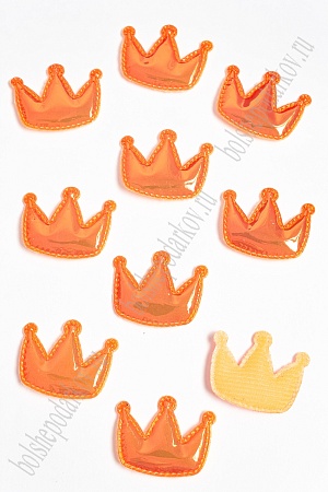 Патч глянец &quot;Корона&quot; 3,2*4 см (10 шт) SF-2972, оранжевый