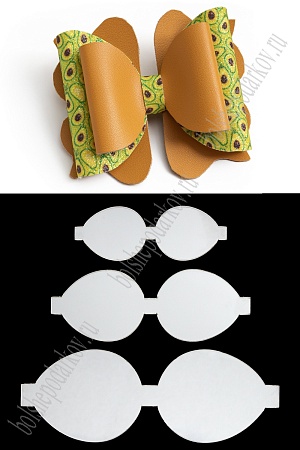 Набор пластиковых шаблонов 1 мм &quot;Бант Круглый №2&quot;