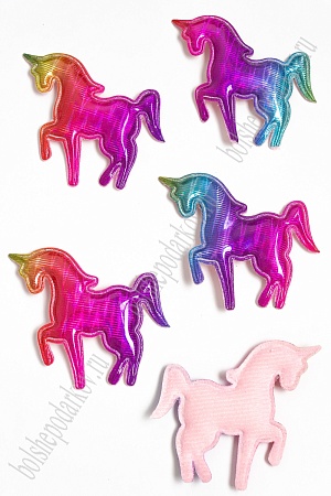 Патч голографик &quot;Единорог&quot; 6*6,5 см (10 шт) SF-2974, №7